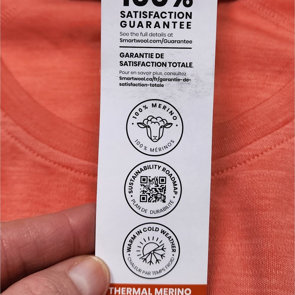 Smartwool Women's Classic Thermal Merino Wool Base Layer Crew Size XL NWT - Picture 6 of 8